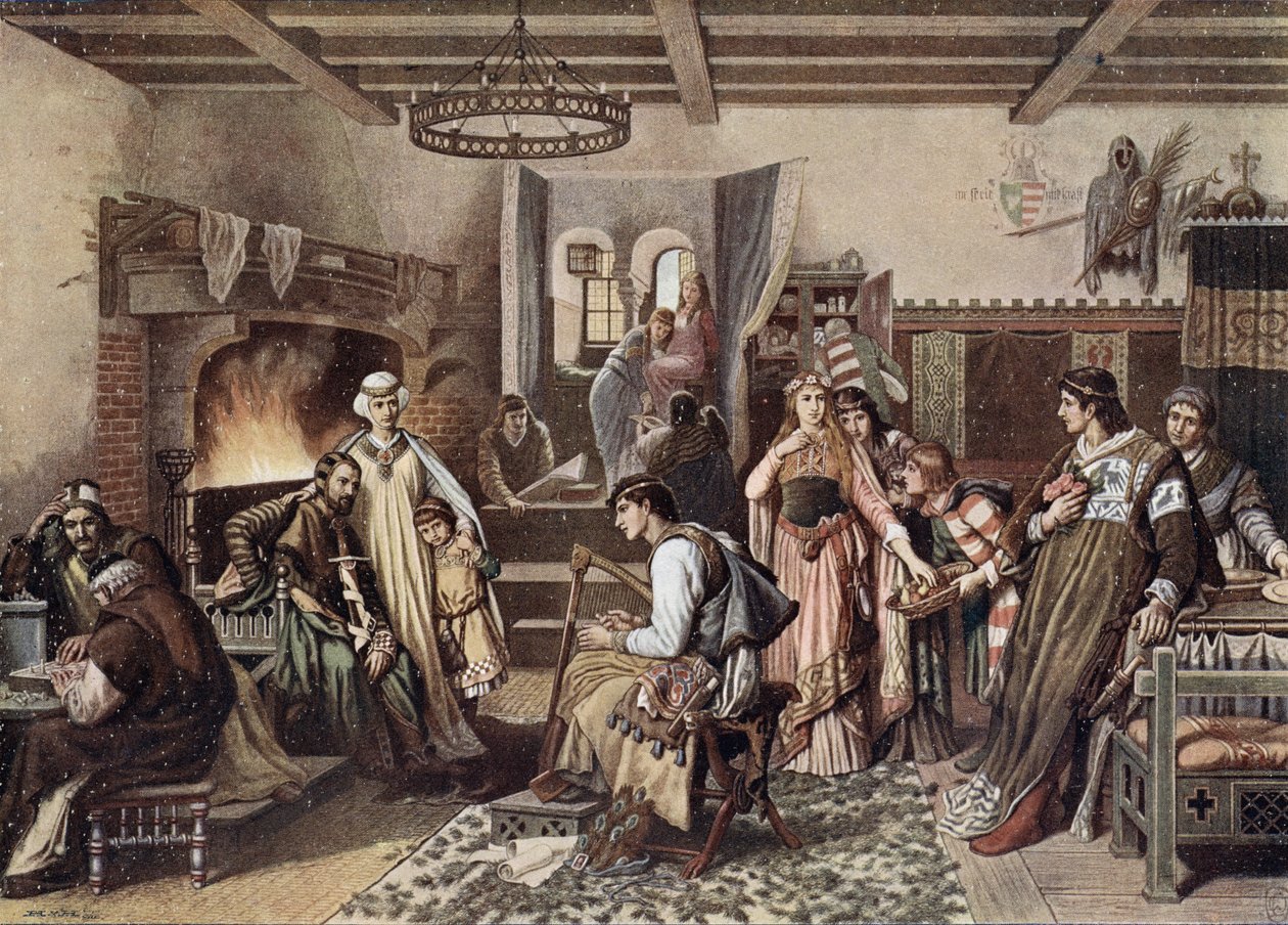 Egy németországi kastély nagytermében alkotó: German School