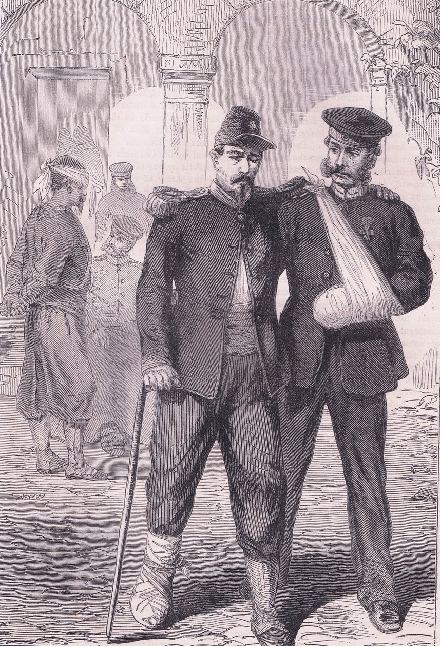 A kórházban a Cassells: A Franciaország és Németország közötti háború története, a Cassell and Company Limited kiadásában, 1890 körül (litho) alkotó: German School
