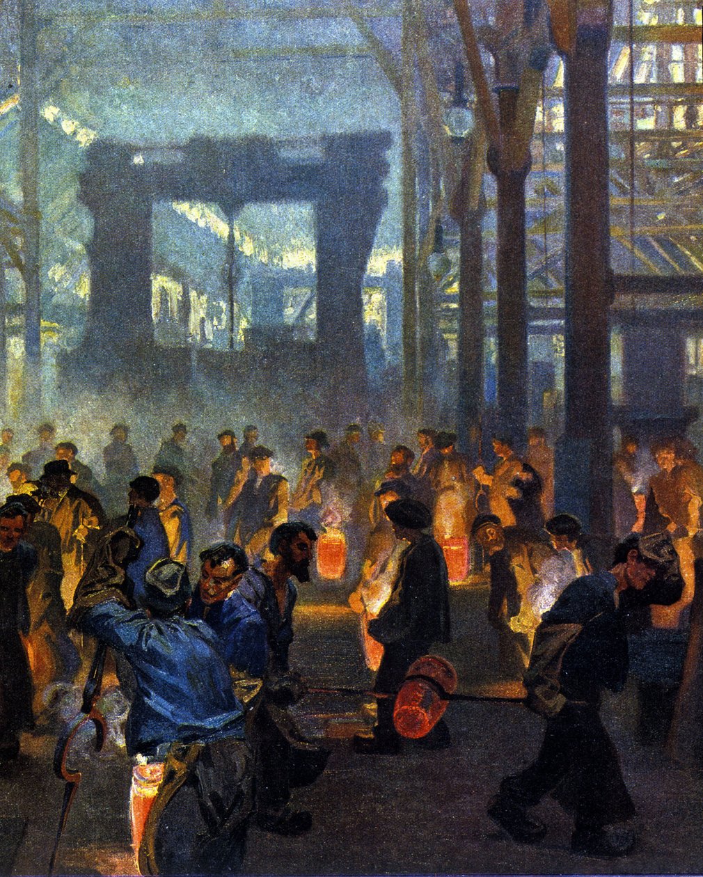 Kohászati ​​gyár belseje 1908. Jugend szerint alkotó: German School