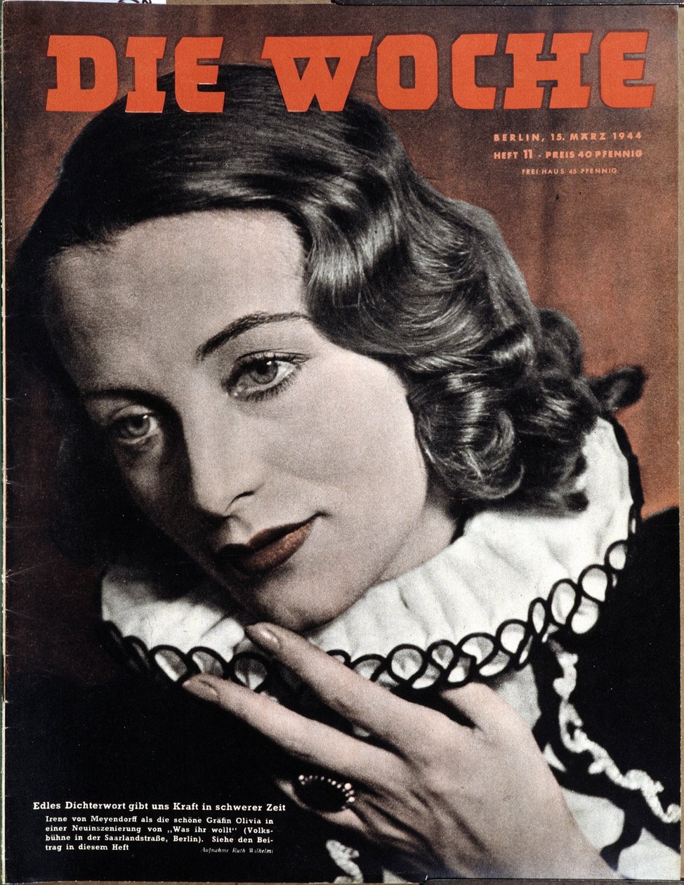 Iren Von Meyendorff Shakespeare „Ahogy akarod” című művében a berlini Theatre Populaire-ben (Volksbahn), konv. „Die Woche” alkotó: German School