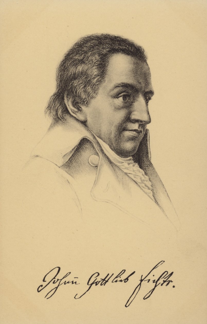 Johann Gottlieb Fichte (1762-1814), német filozófus és író (litho) alkotó: German School