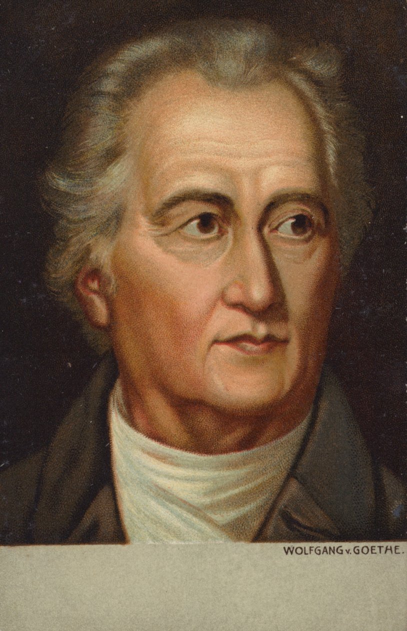Johann Wolfgang von Goethe (1749-1832), német költő, regényíró és drámaíró (kromolito) alkotó: German School