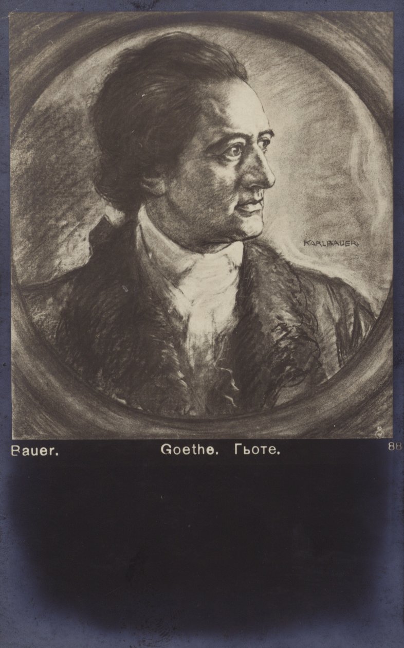Johann Wolfgang von Goethe (1749-1832), német költő, regényíró és drámaíró (litho) alkotó: German School