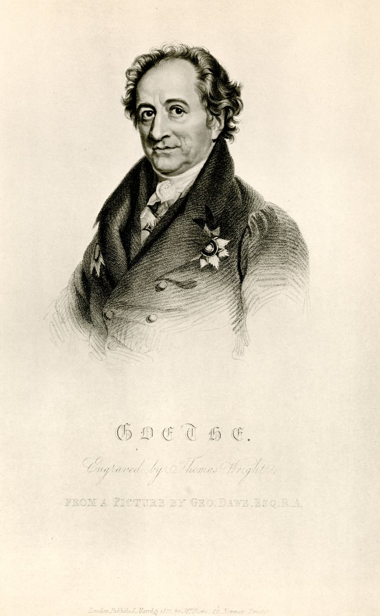 Johann Wolfgang von Goethe alkotó: German School