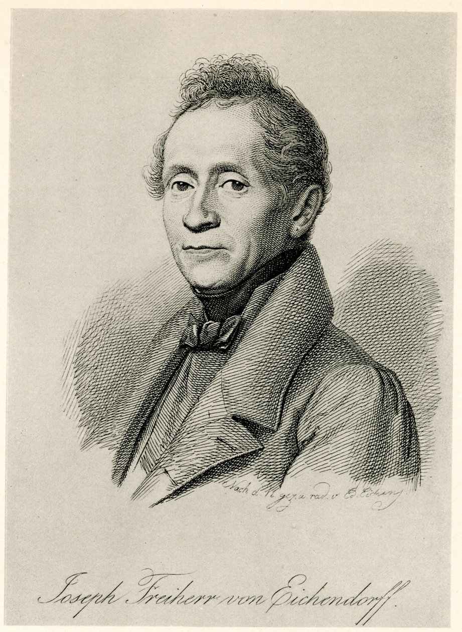Joseph Freiherr von Eichendorff, 1884-90 (fénykép) alkotó: German School