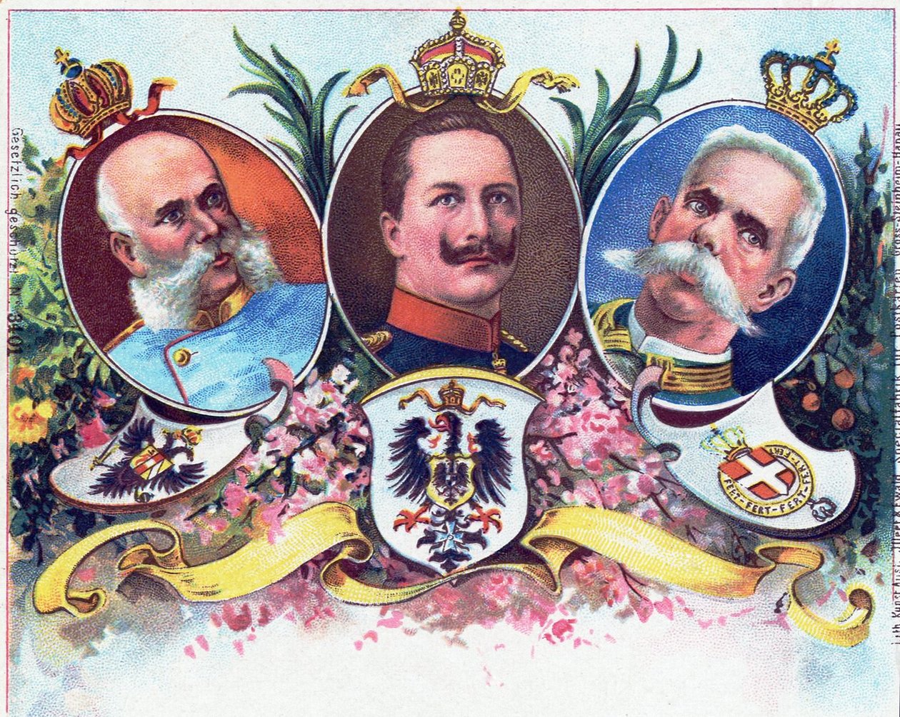 Vilmos császár és szövetségesei, 1899 alkotó: German School