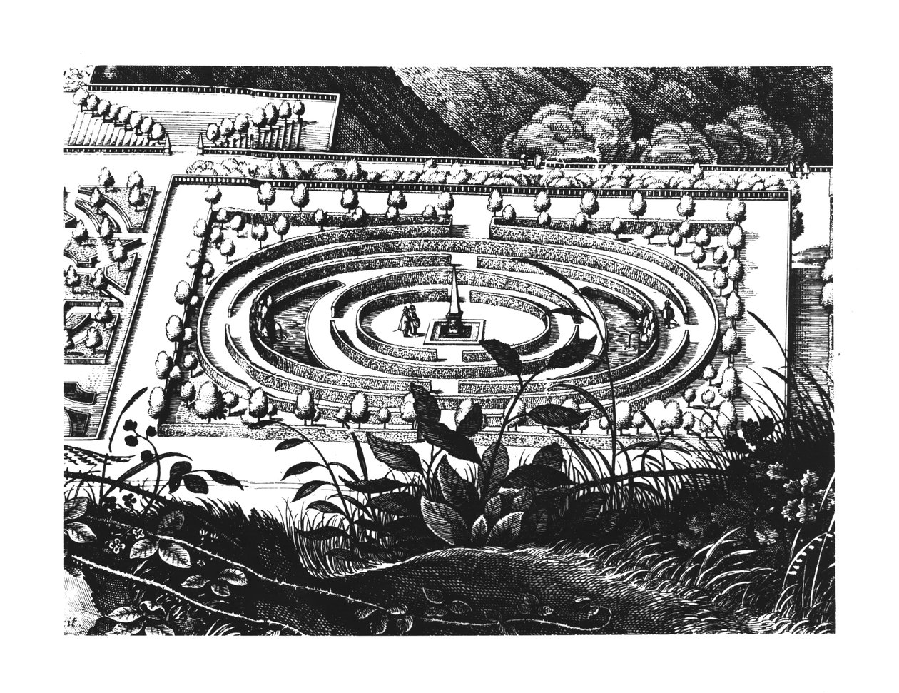 Labirintus Heidelbergben, Hortus Palatinus alkotó: German School