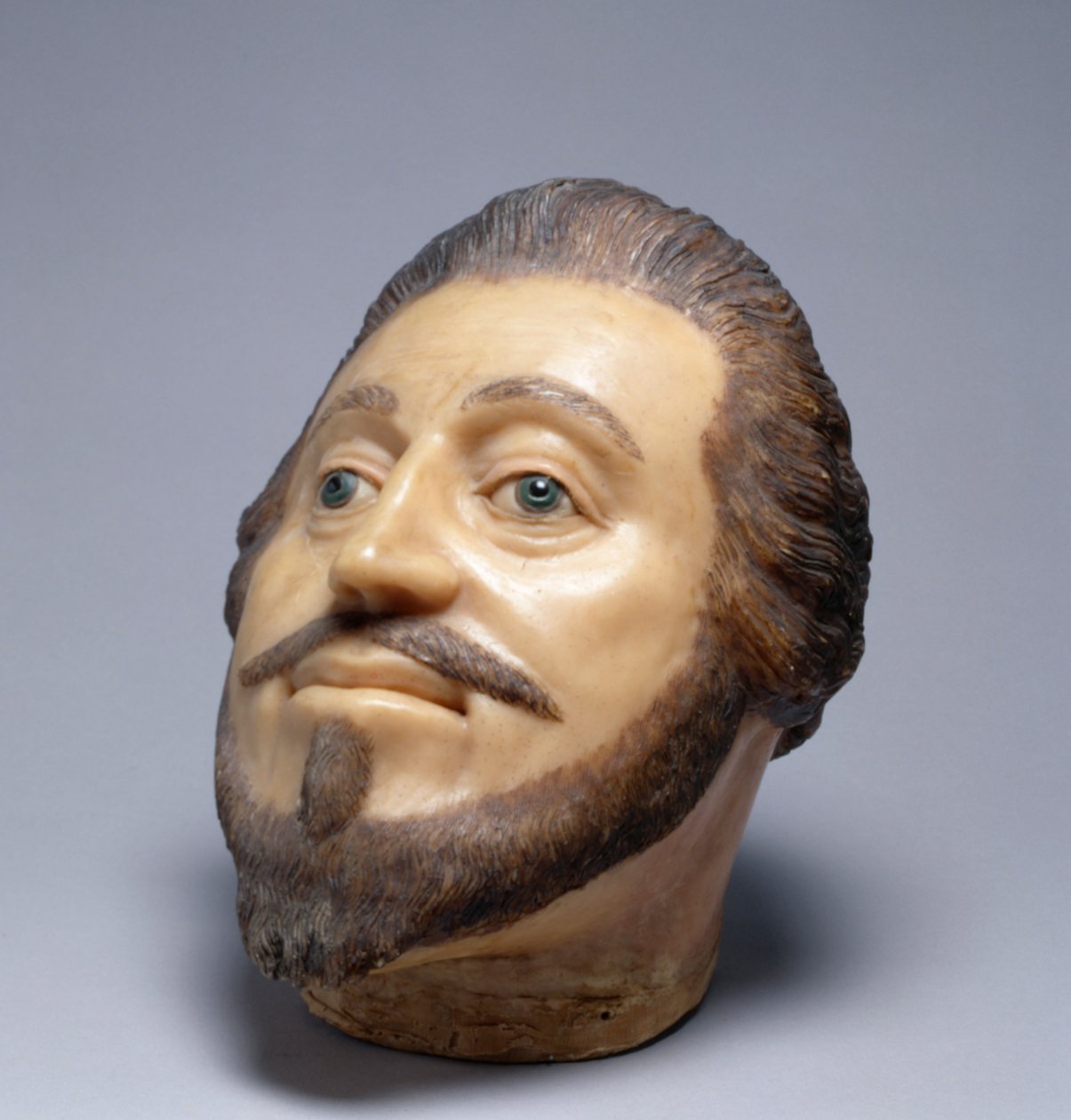 Moritz hesseni földgróf, 1600-25 (viasz, üveg és haj) alkotó: German School