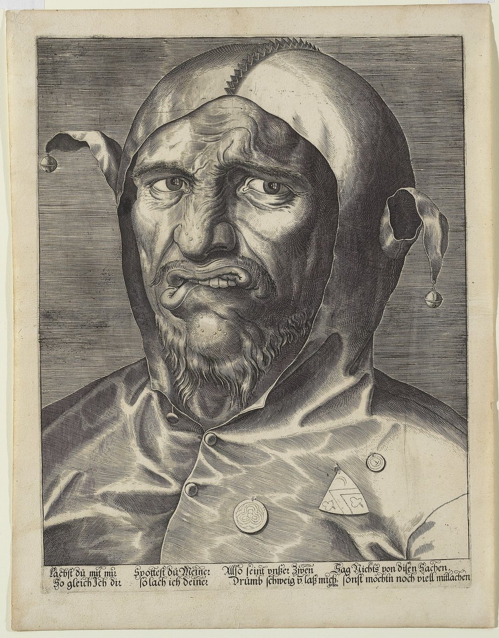 Jester nagy feje, 1600 körül alkotó: German School