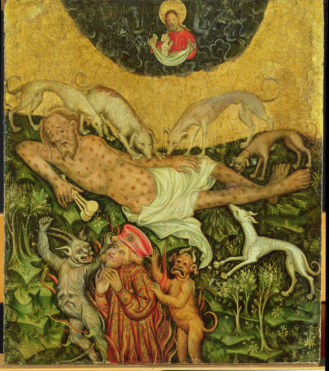 Lázár és a gazdag ember, 1400 körül alkotó: German School