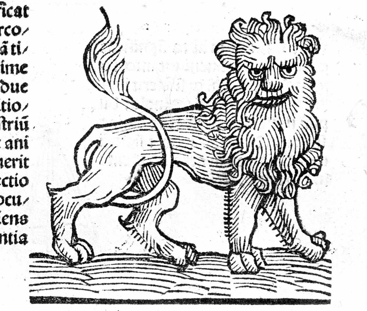 Le Lion – Johannes Angelo traktátusában Az évek és forradalmaik nagy összefüggéseiről. Augsburg, Erhard Ratdolt alkotó: German School