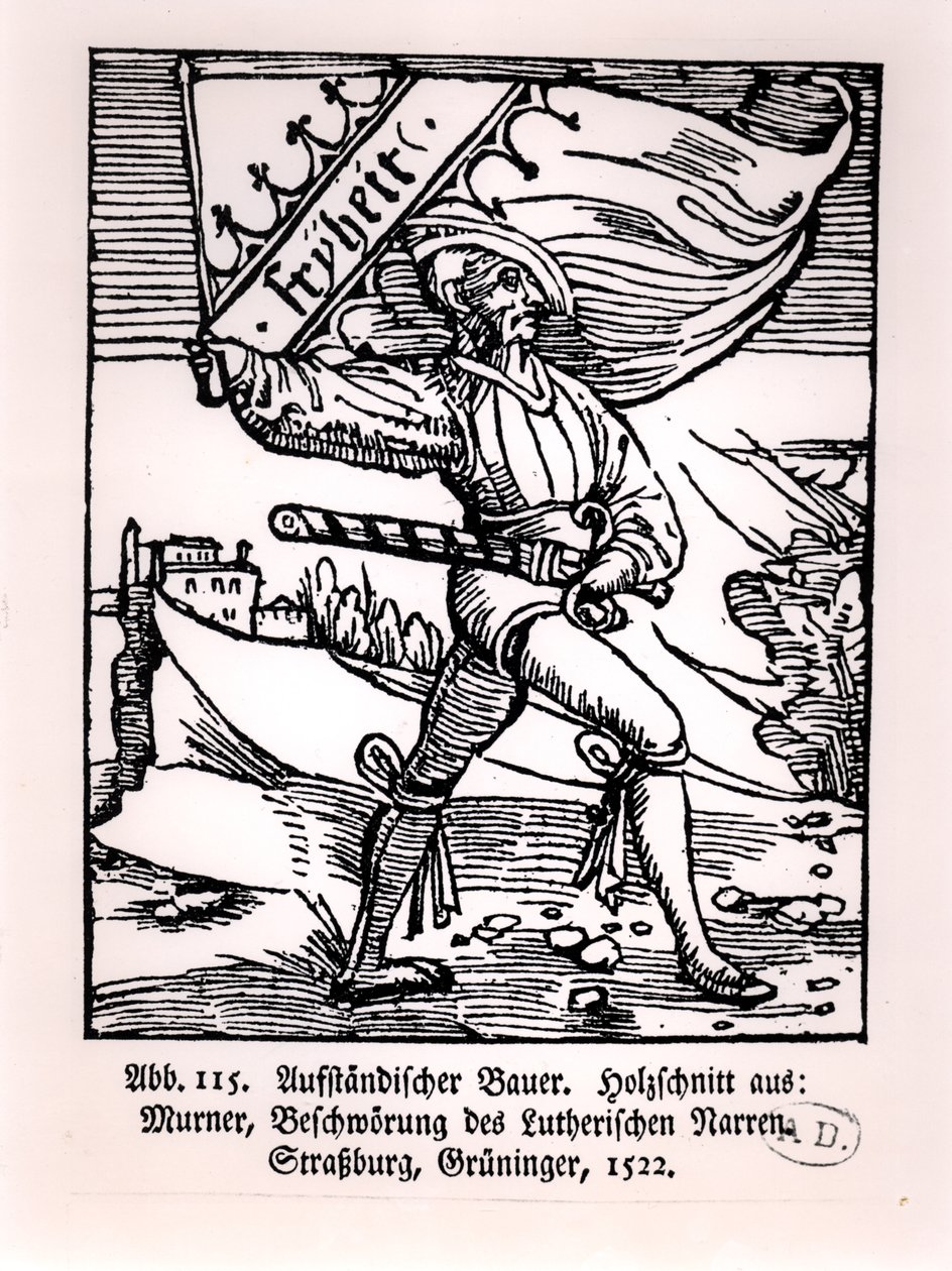 Szabadság, a parasztlázadás illusztrációja, 1522 alkotó: German School