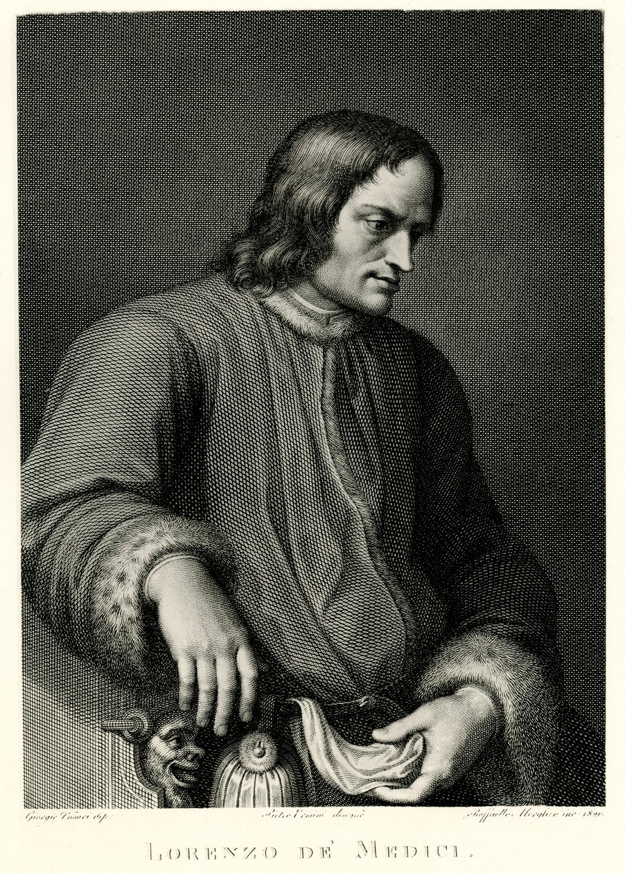 Lorenzo de Medici, 1884-90 (fénykép) alkotó: German School