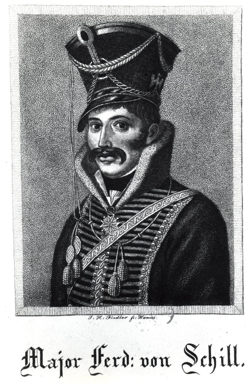 Ferdinand Baptista von Schill őrnagy (1776-1809) alkotó: German School