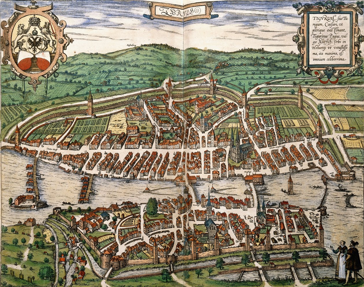 Zürich térképe, 1575 alkotó: German School