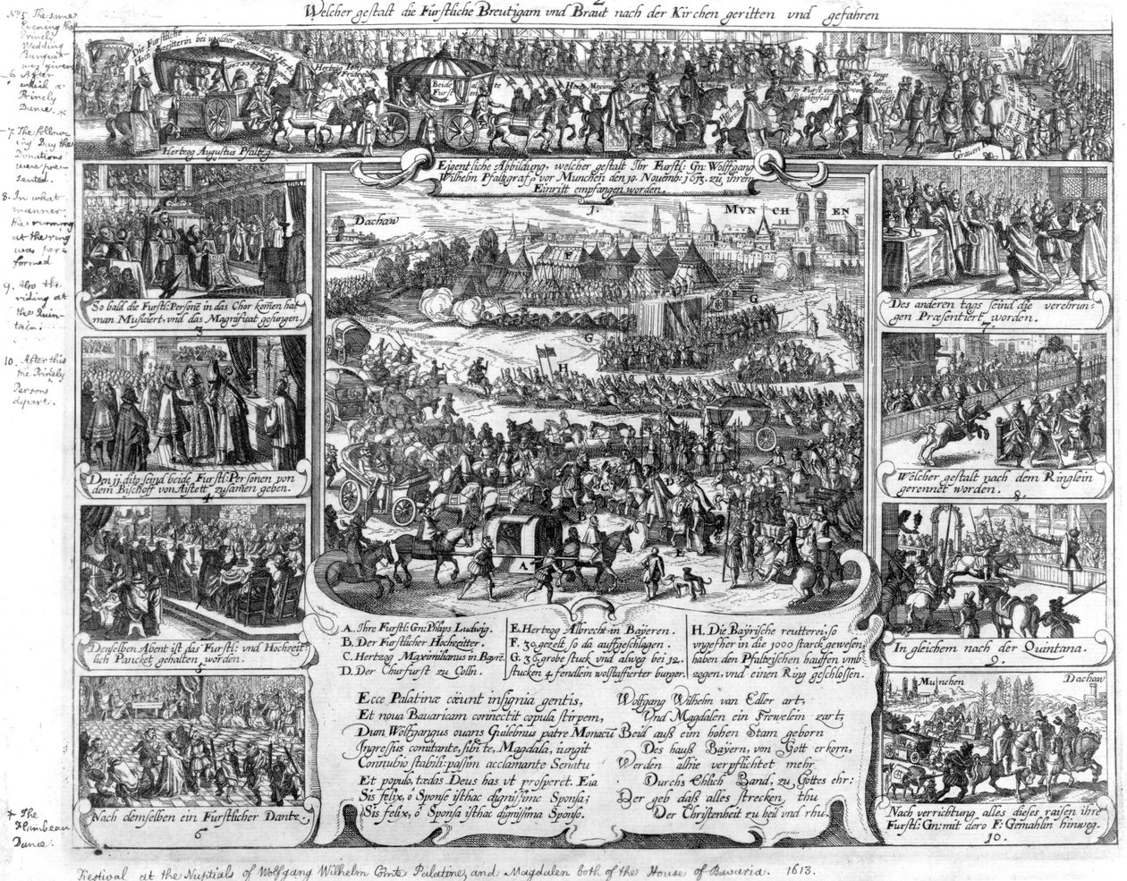Wolfgang Wilhelm, Neuburgi gróf és Bajor Magdolna házassági ünnepségei 1613-ban alkotó: German School