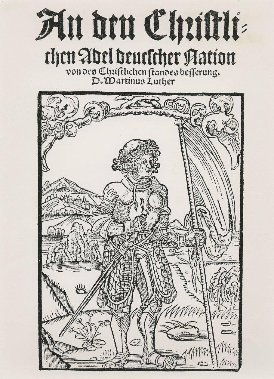 Martin Luthers kiáltvány a német nemzet keresztény nemességéhez, Strasbourg, 1520 alkotó: German School