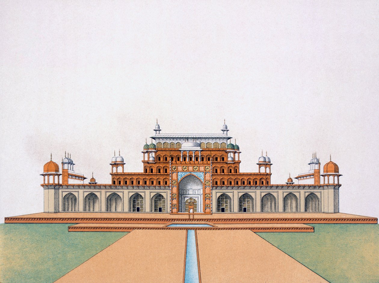 Nagy Akbar mauzóleuma Sekandrában alkotó: German School