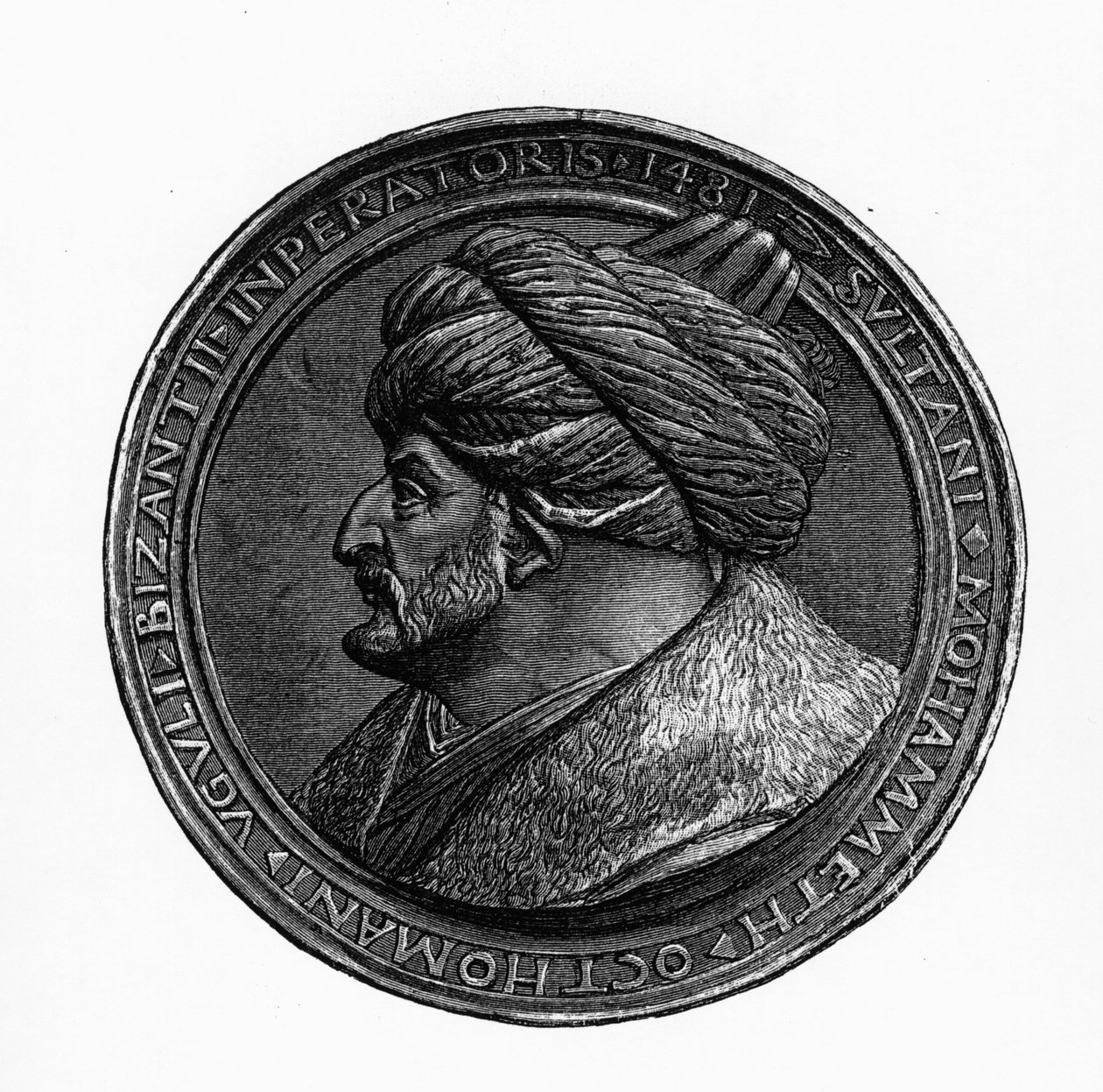 II. Mehmed medál, A Bizánci és az Oszmán Birodalom története, G.S. Hertzberg, 1883 alkotó: German School