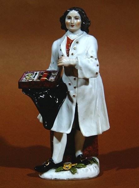 Szemüvegárus meisseni szobra (porcelán) alkotó: German School