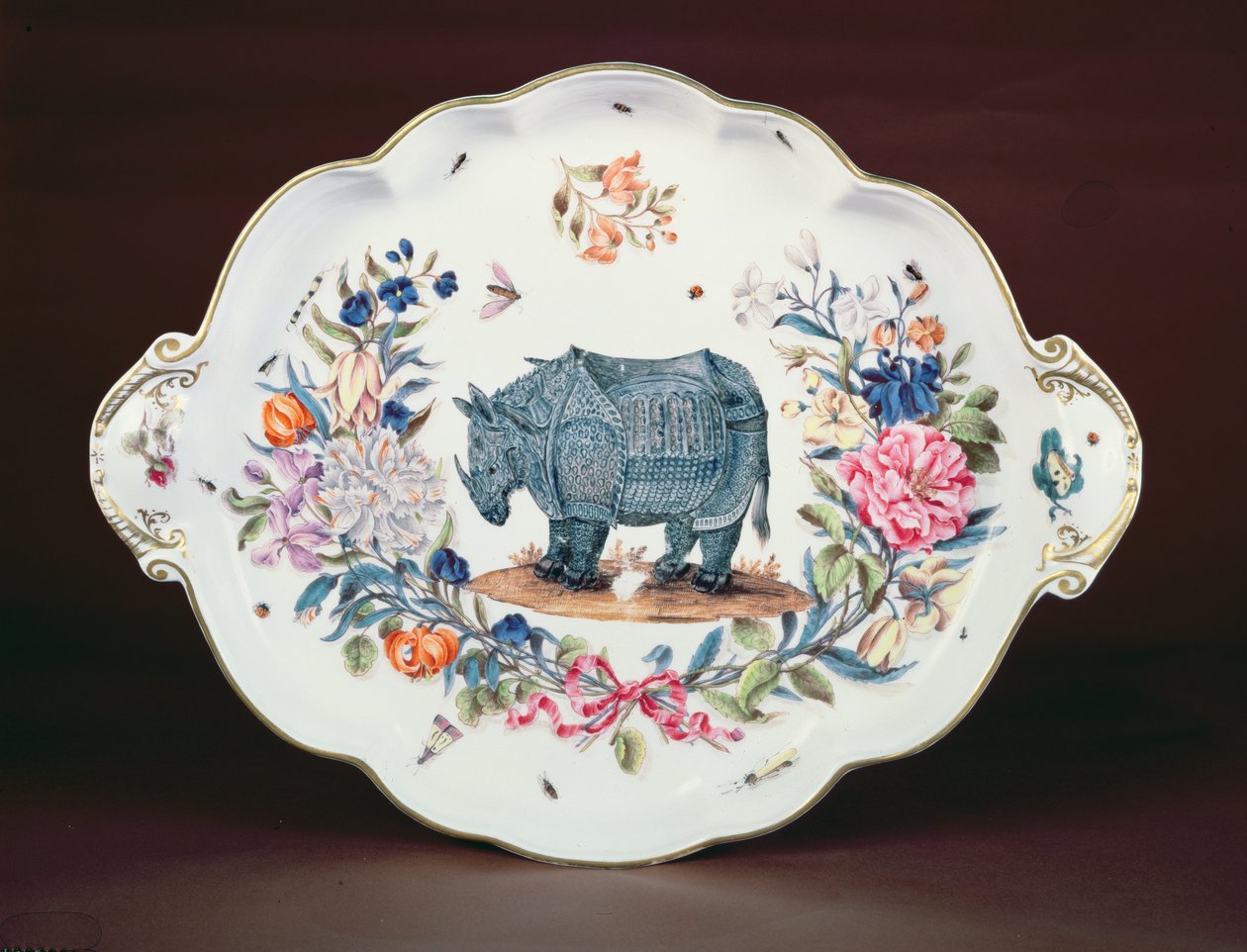 Meissen állvány a központi elemhez a Northumberland szolgáltatásból, 1745 körül (porcelán) alkotó: German School