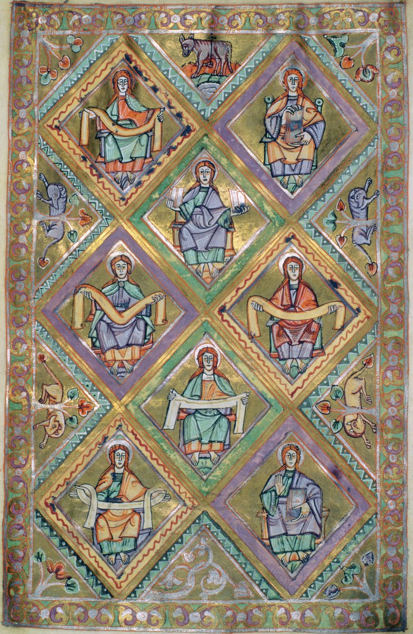 Czart asszony. 1207 IV, fol.10v Krisztus élete Szent Máté szerint, a Plocki székesegyház evangéliumából 1075 körül alkotó: German School