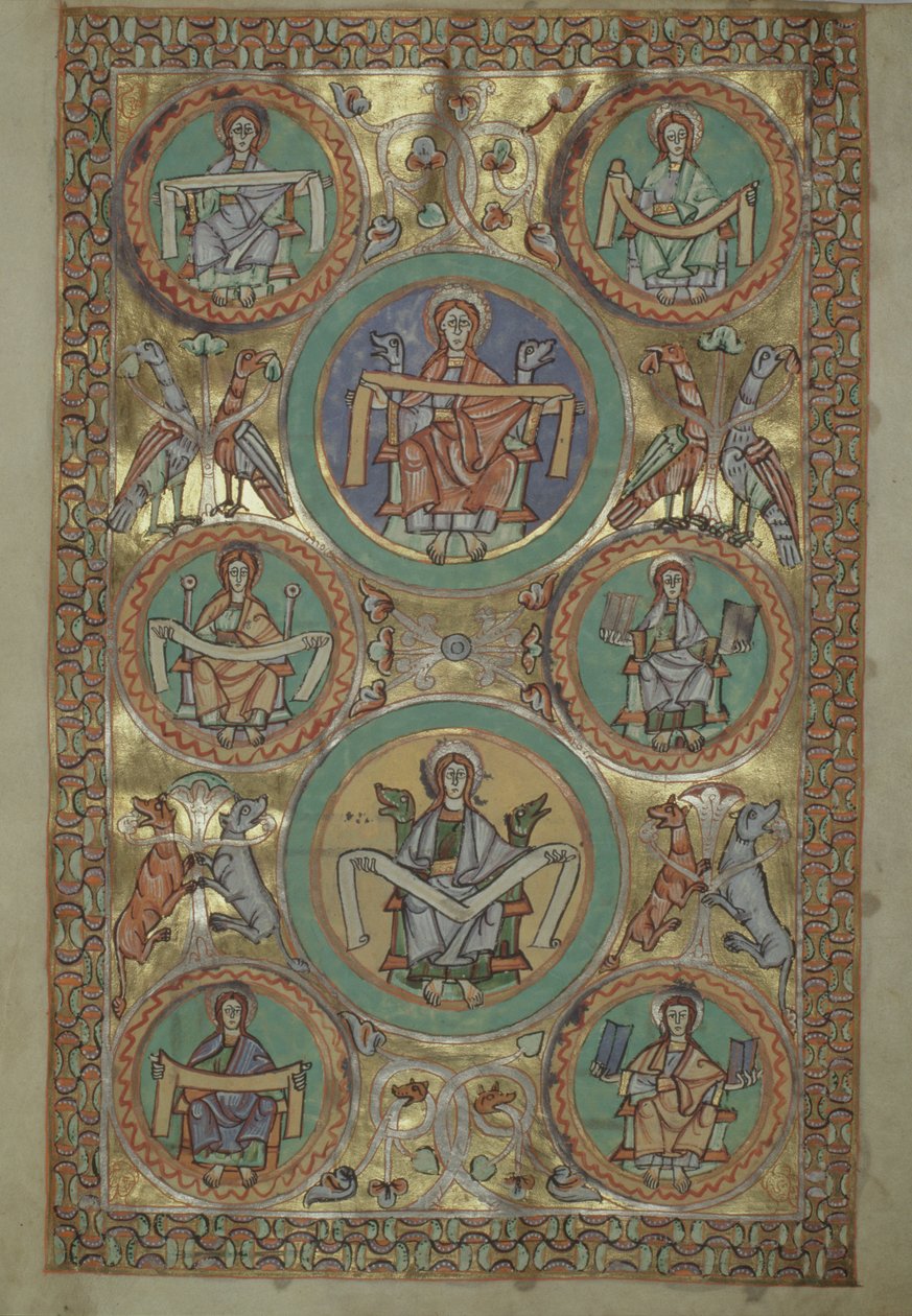 Czart asszony. 1207 IV, fol.11v Krisztus élete Szent Máté szerint, a Plocki székesegyház evangéliumából, 1075 körül alkotó: German School