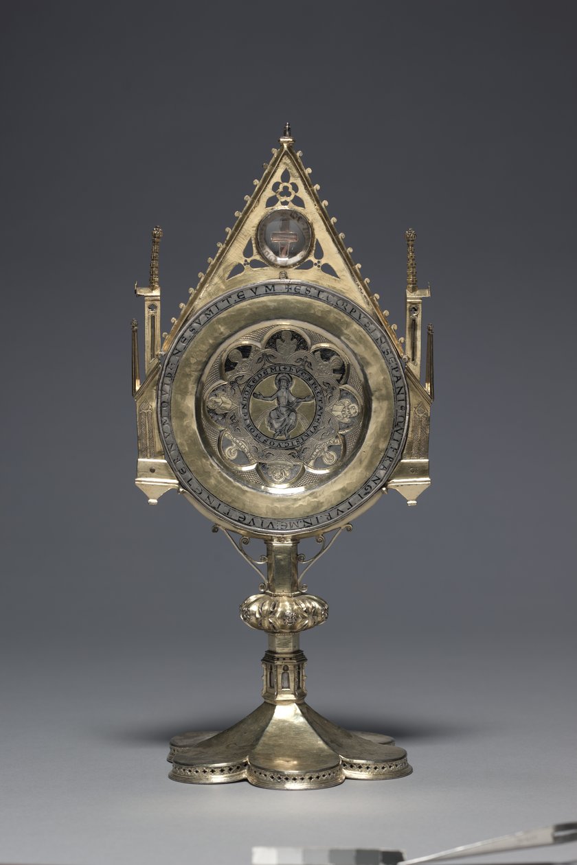 Ostensorium "Paten of St. Bernward", Alsó-Szászország (ezüst és ezüst aranyozott) alkotó: German School