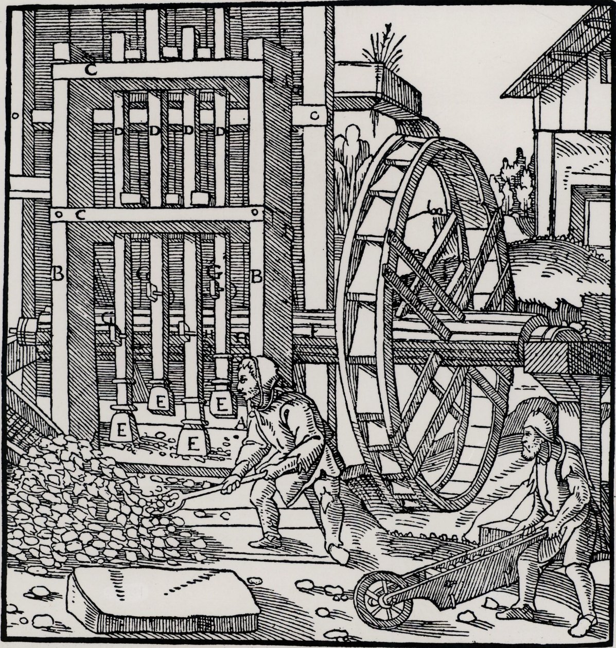Vízikerék, Georgius Agricola 