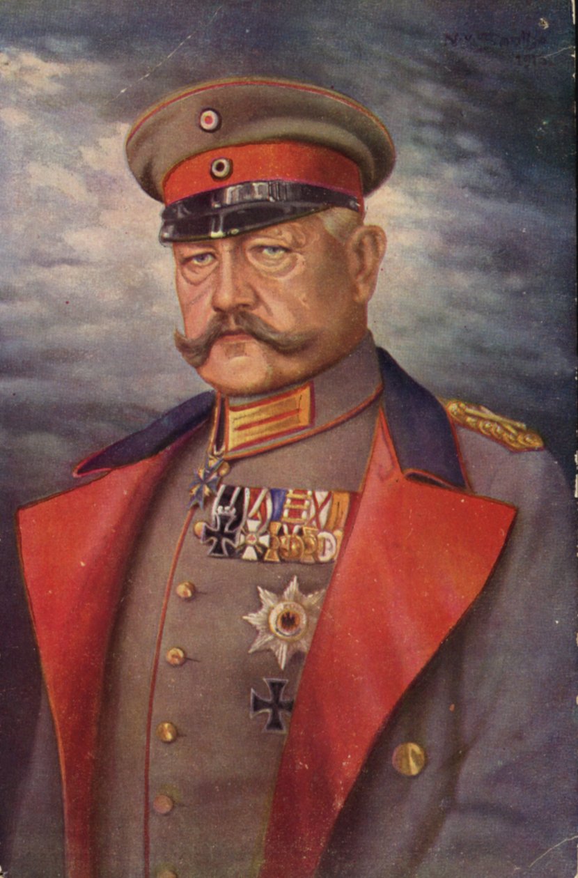 Paul von Hindenburg (színes litográfia) alkotó: German School