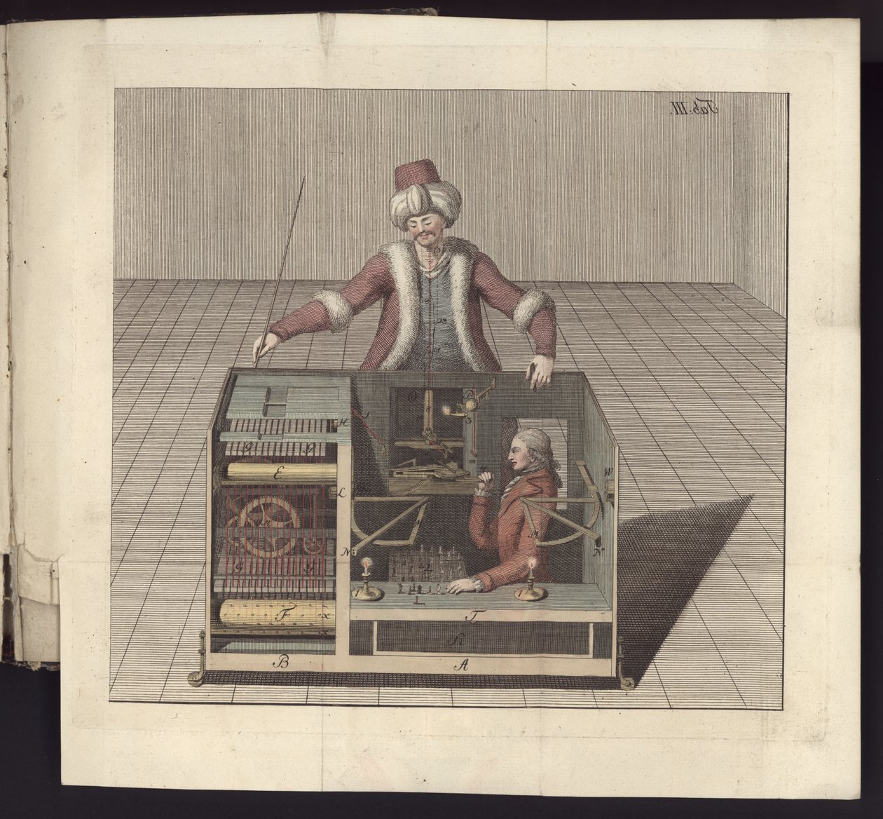 III. tábla, Herr von Kempelen sakkozójáról és replikájáról, Lipcse és Drezda: Joh. Gottl. Broadhead, 1789 alkotó: German School