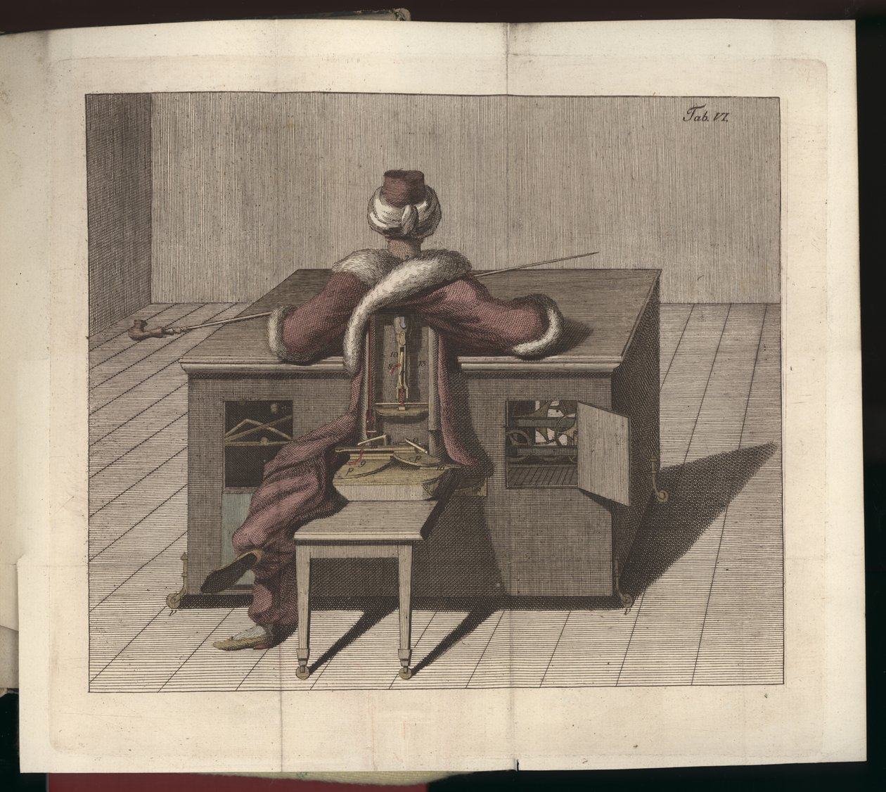 VI. tábla, Herr von Kempelen sakkozójáról és replikájáról, Lipcse és Drezda: Joh. Gottl. Broadhead, 1789 alkotó: German School