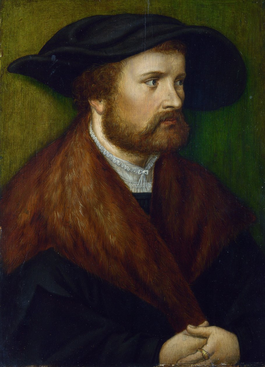 ""Emberportré"" Névtelen festmény Dél-Németországból, 1530 körül Londoni Nemzeti Galéria alkotó: German School