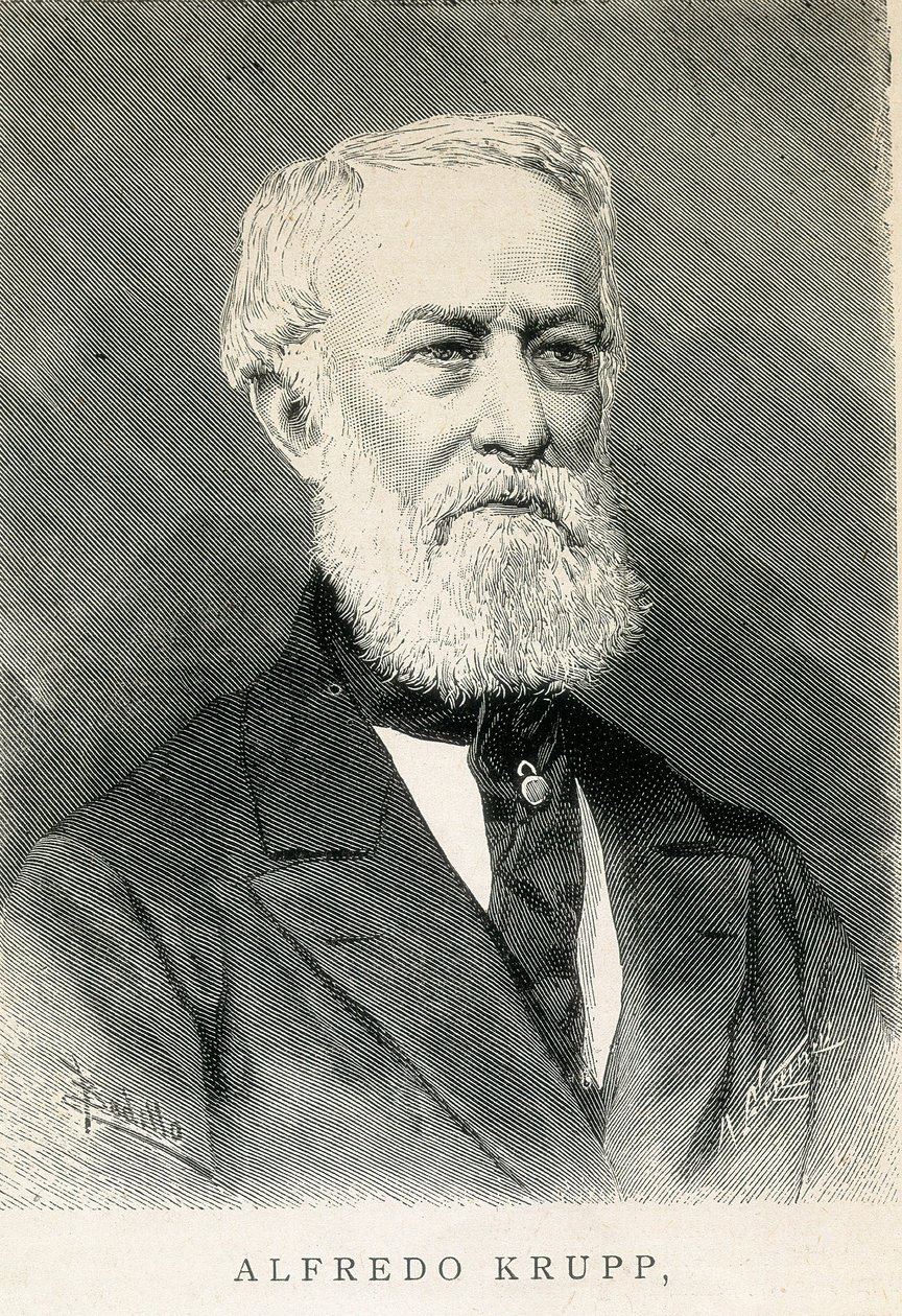 Alfred KRUPP (1812-1887) német acéliparos portréja alkotó: German School