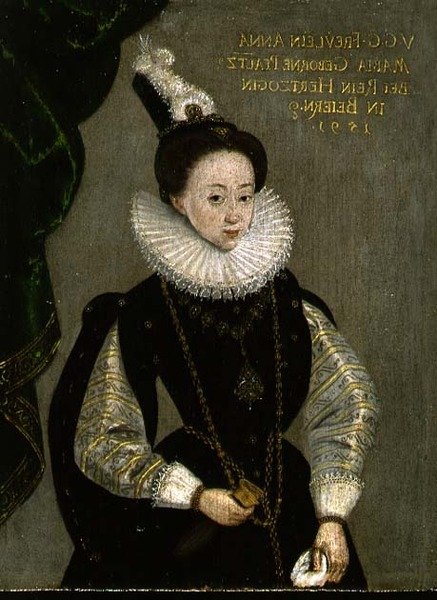 Anna Maria bajor hercegnő portréja alkotó: German School