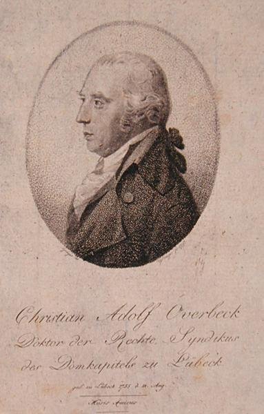 Christian Adolf Overbeck (1755-1821) portréja (metszet) alkotó: German School