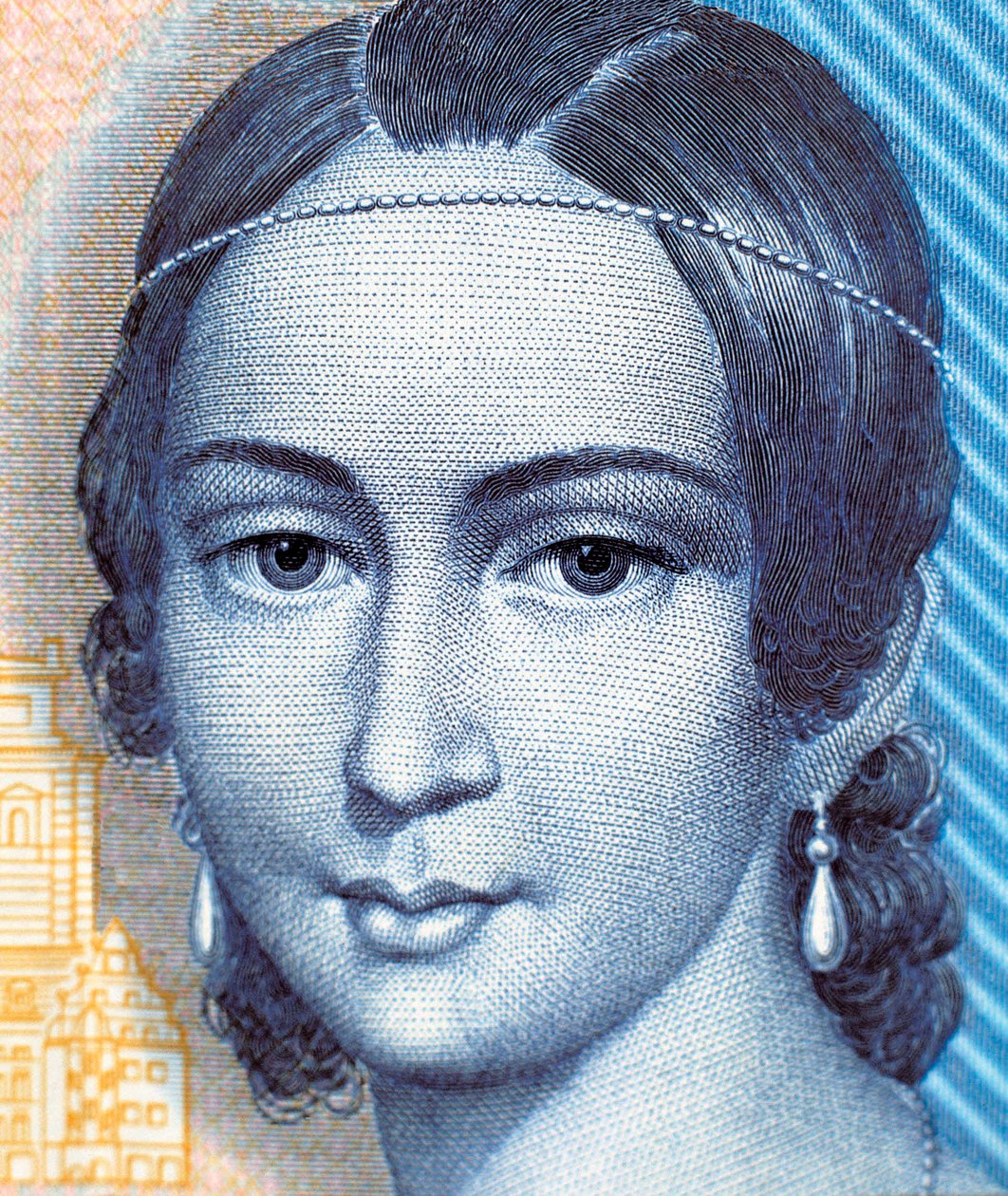 Clara Schumann portréja 100 márkás bankjegyen, előlap alkotó: German School