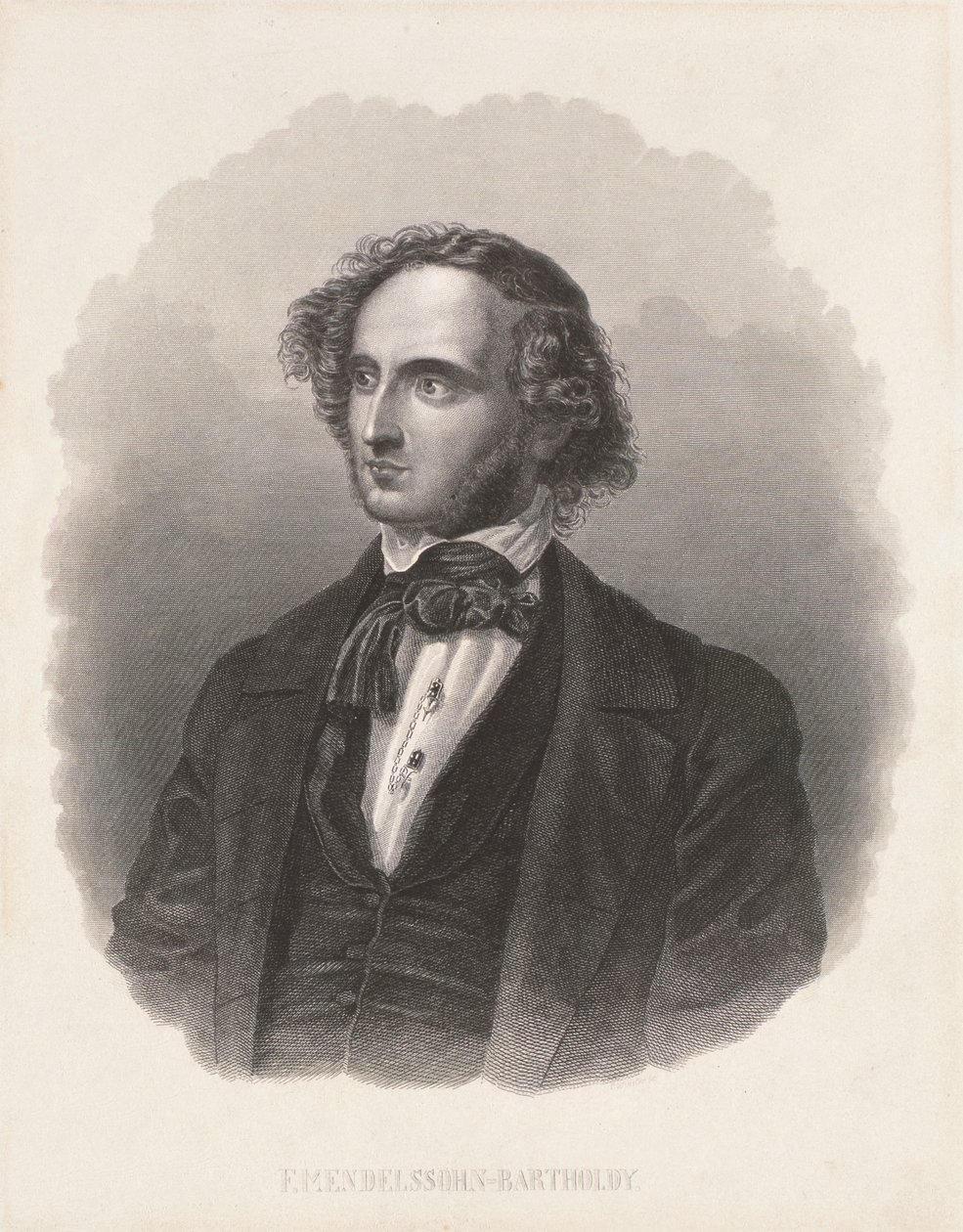 Felix Mendelssohn (1809-47) portréja alkotó: German School