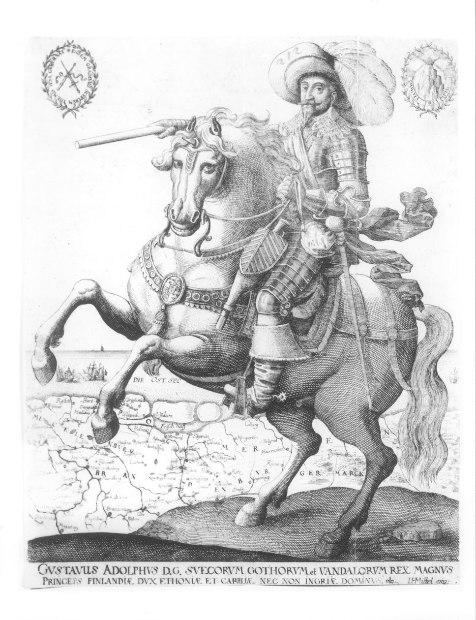 Gustavus Adolphus, svéd király (1594-1632) portréja alkotó: German School