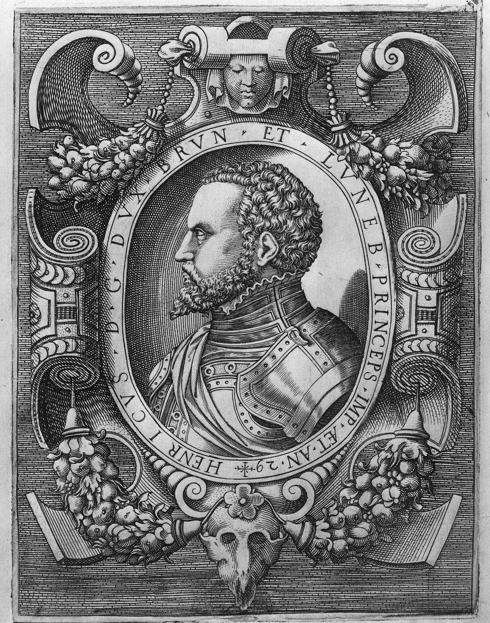 Ifjabb Henrik (1489-1568), Brunswick és Luneburg hercegének portréja, 1529 alkotó: German School