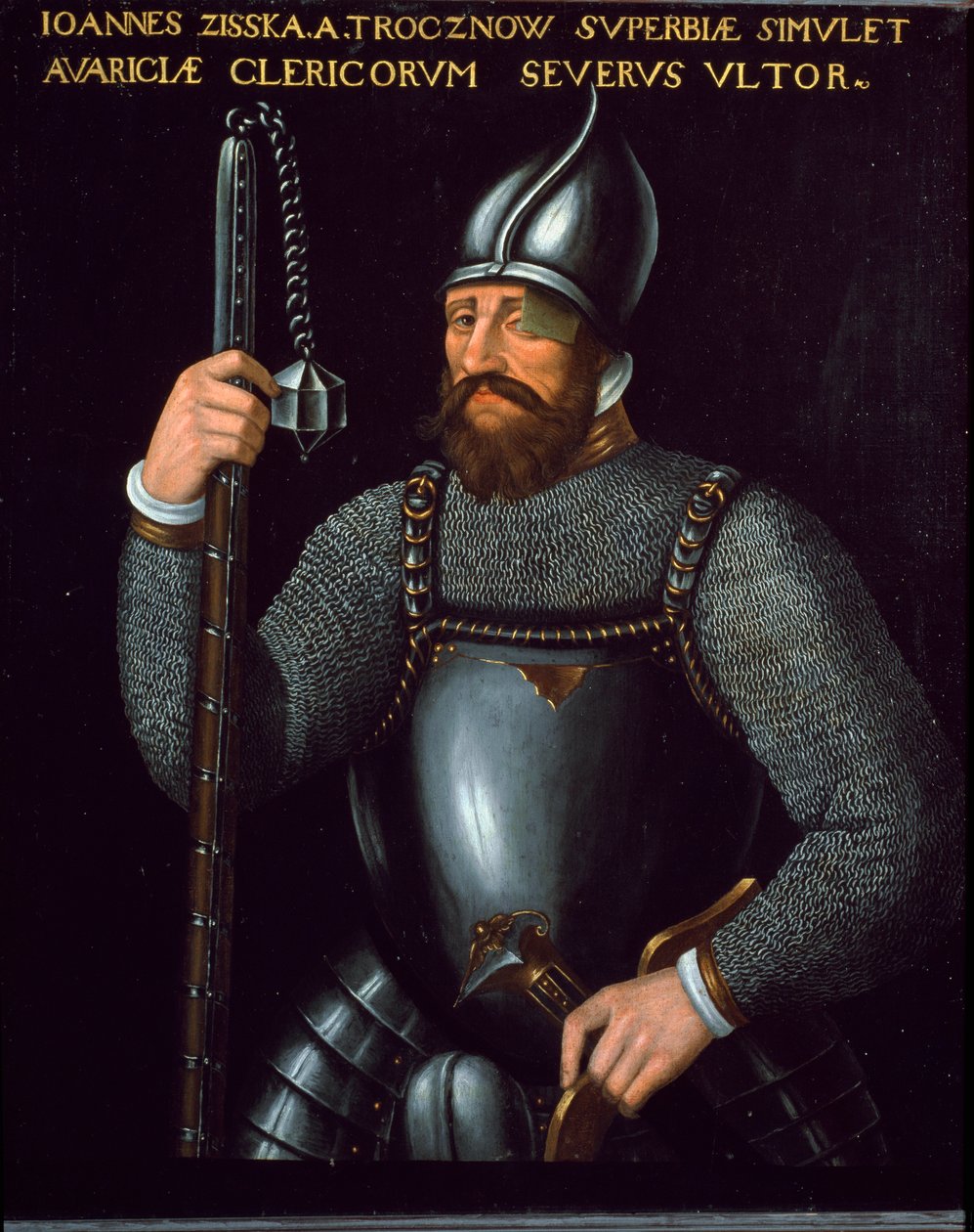 Jan Zizka, a husziták hadvezérének portréja, XVI. század (festmény) alkotó: German School