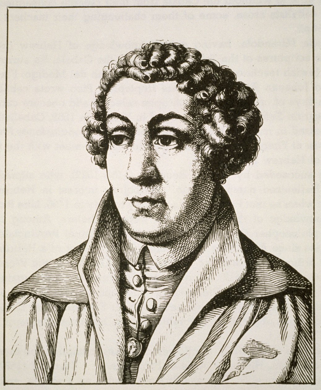 Johann Reuchlin (1455-1522) portréja, egy 19. századi német metszet másolata, illusztrálva a 19. század végén megjelent History of Magic című könyvben alkotó: German School