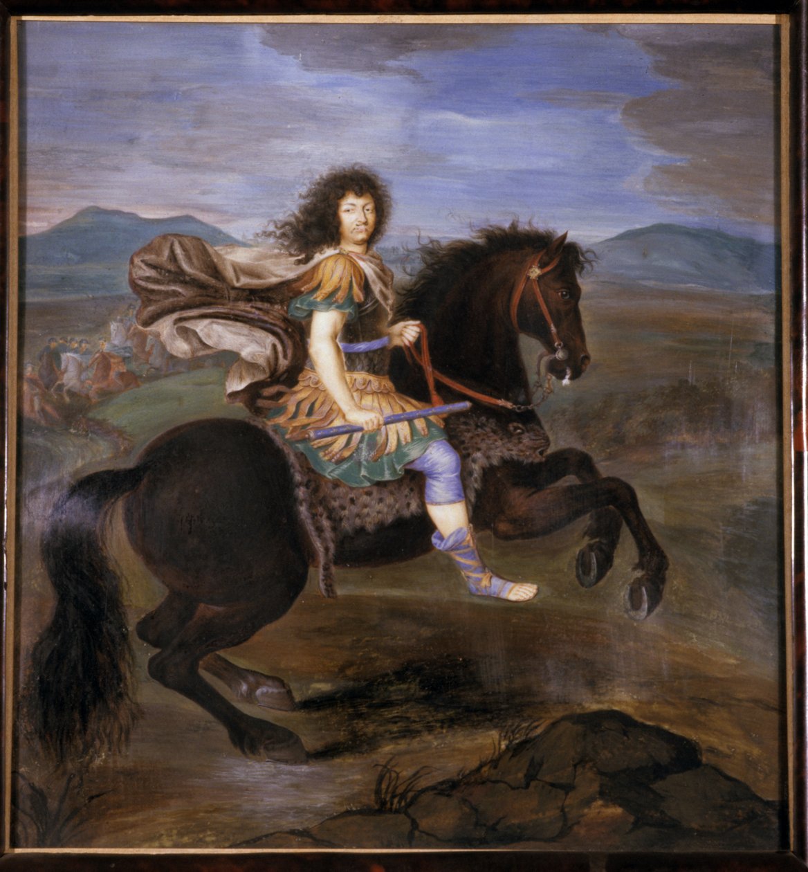 A katonai parancsnok arcképe, 1676 alkotó: German School