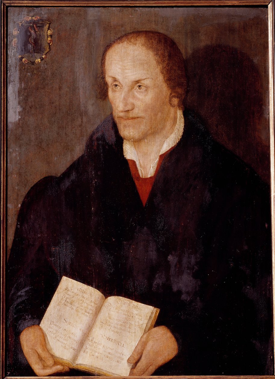 Philippe Melanchton portréja (Philipp Melantone vagy Melanchthon alkotó: German School