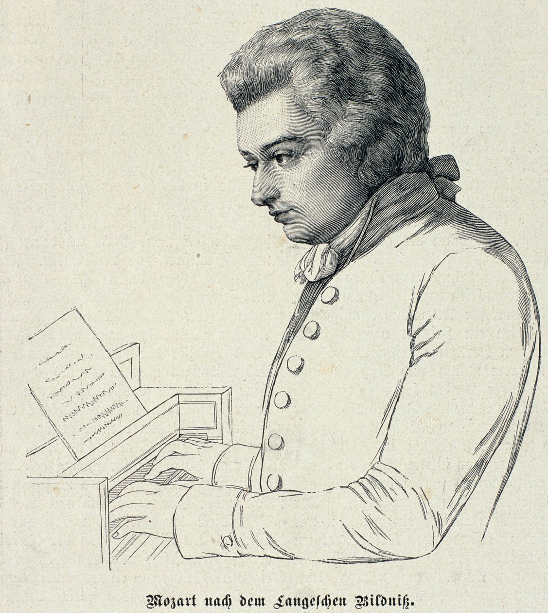 Wolfgang Amadeus Mozart (1756-91) portréja alkotó: German School