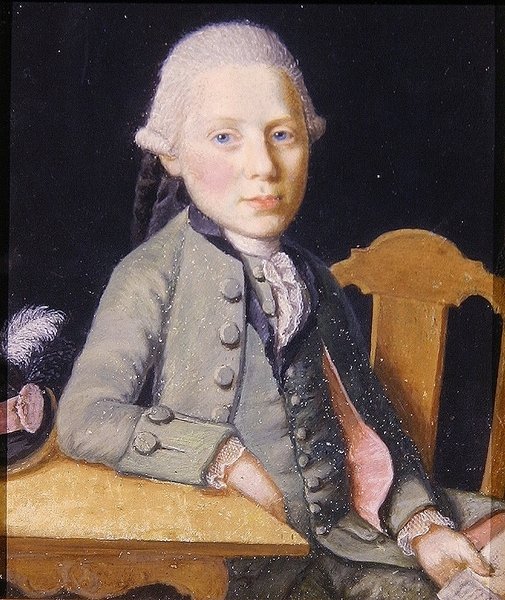 Levelet tartó fiatalember portréja, 1750 körül (guache, papíron) alkotó: German School