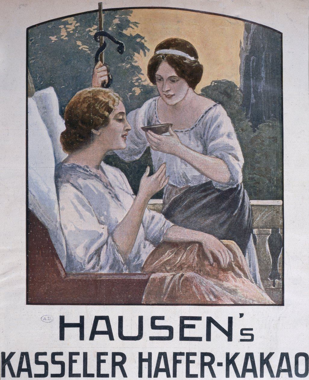 Kasseli csokoládét reklámozó plakát, 1908 alkotó: German School