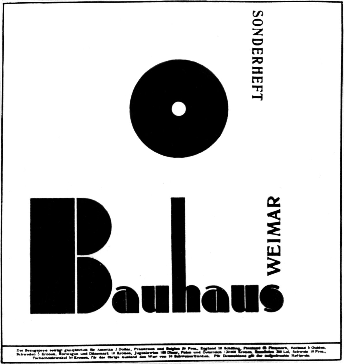A Bauhaus plakátja (nyomtatás) alkotó: German School