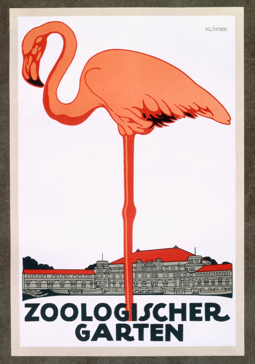 Plakát a berlini Állatkert számára alkotó: German School