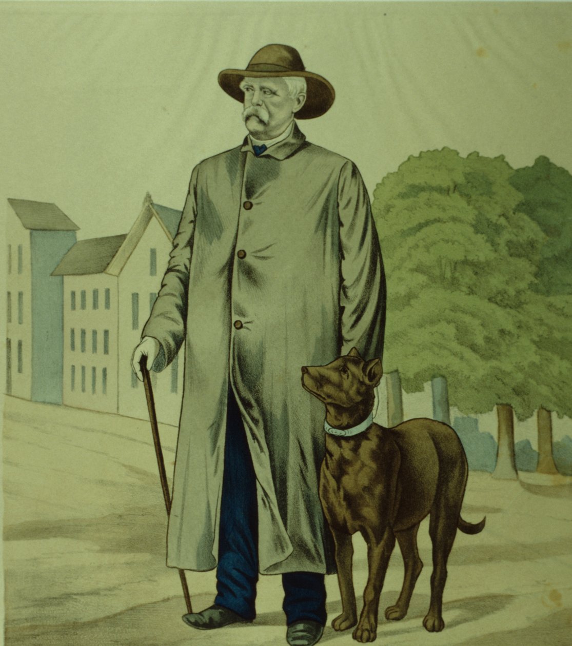 Otto von Bismarck herceg Friedrichsruhban (litográfia) alkotó: German School